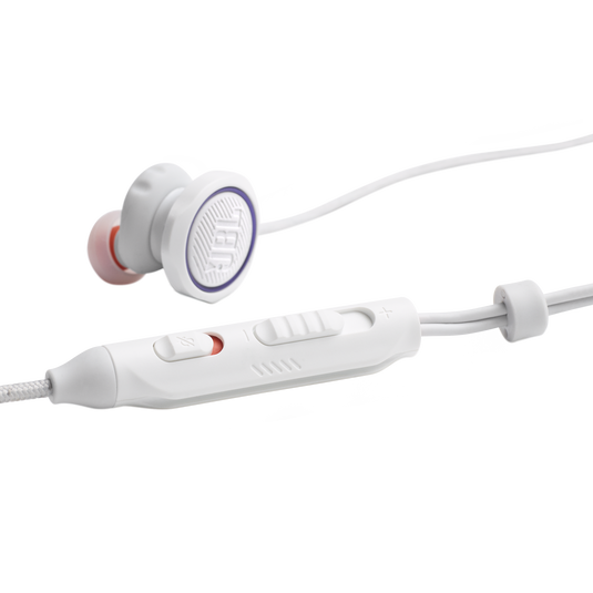 JBL Quantum 50C - White - Wired in-ear gaming headset with USB-C adapter - Detailshot 2 image number null